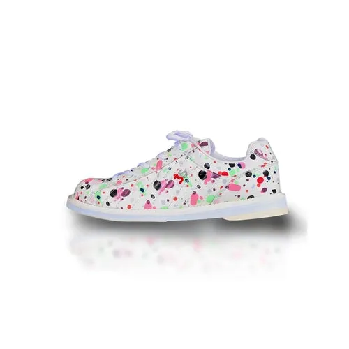 3G Kicks Womens Splash White Multi Bowling Shoes