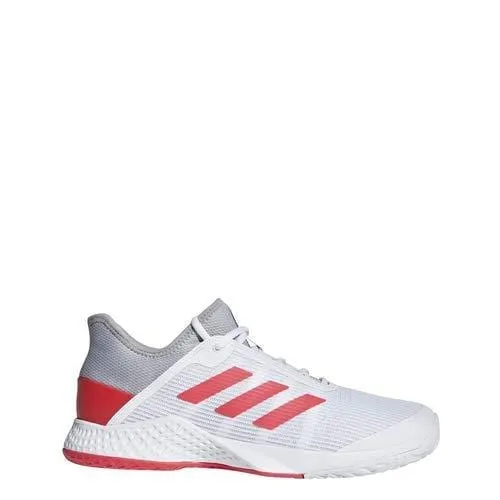 adidas Men's Adizero Club, Light Granite/Shock red/White 10 M US