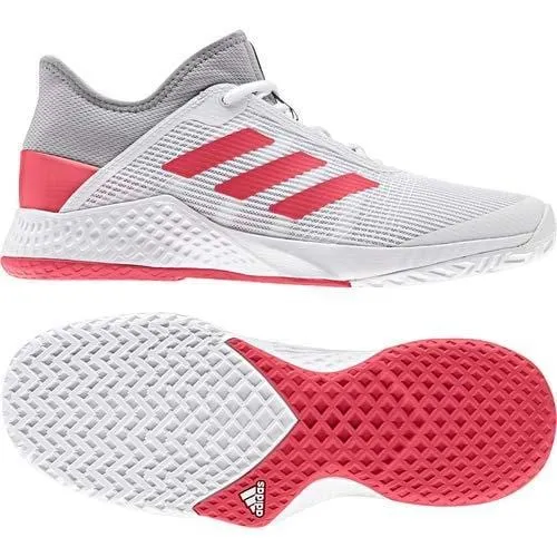 adidas Men's Adizero Club, Light Granite/Shock red/White 10 M US