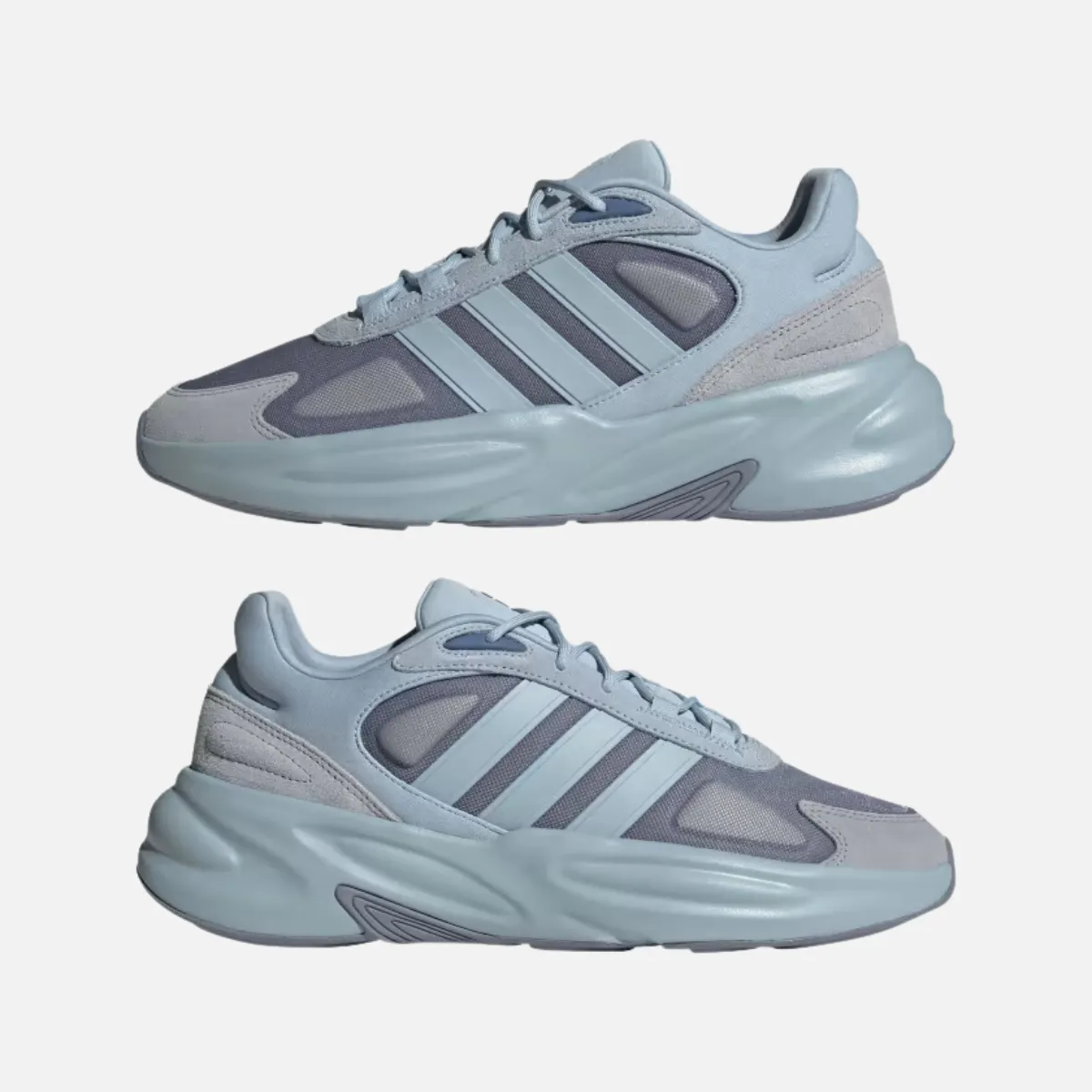 Adidas Ozelle Cloudfoam Sneaker Men's Lifestyle Shoes -Core White/Cloud White/Orbit Gray