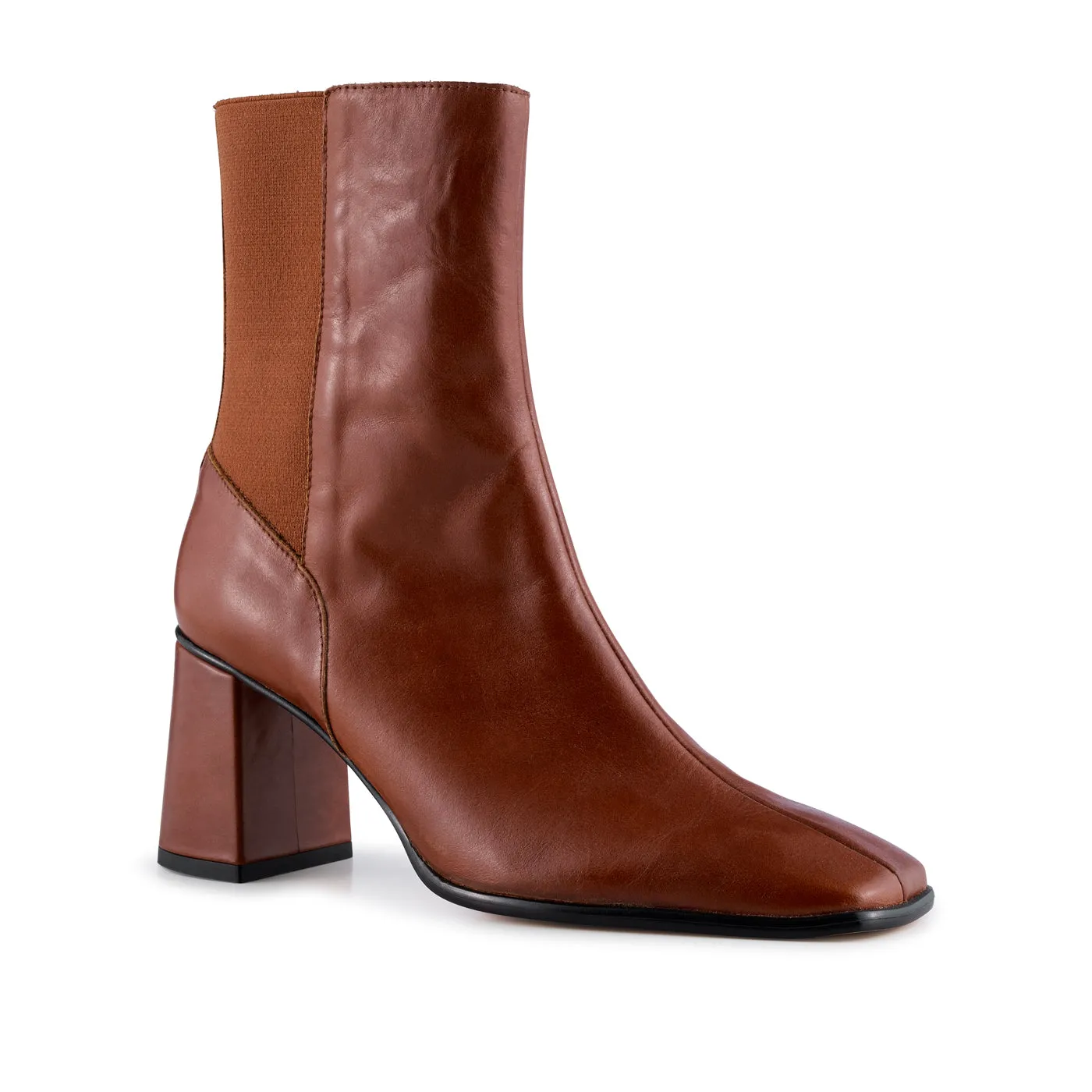 Agata chelsea boot leather - TAN