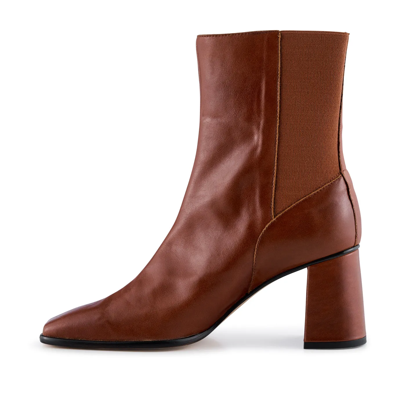 Agata chelsea boot leather - TAN