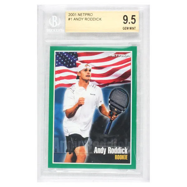 Andy Roddick 2001 NETPRO Tour Star Rookie Card (Beckett Rated)