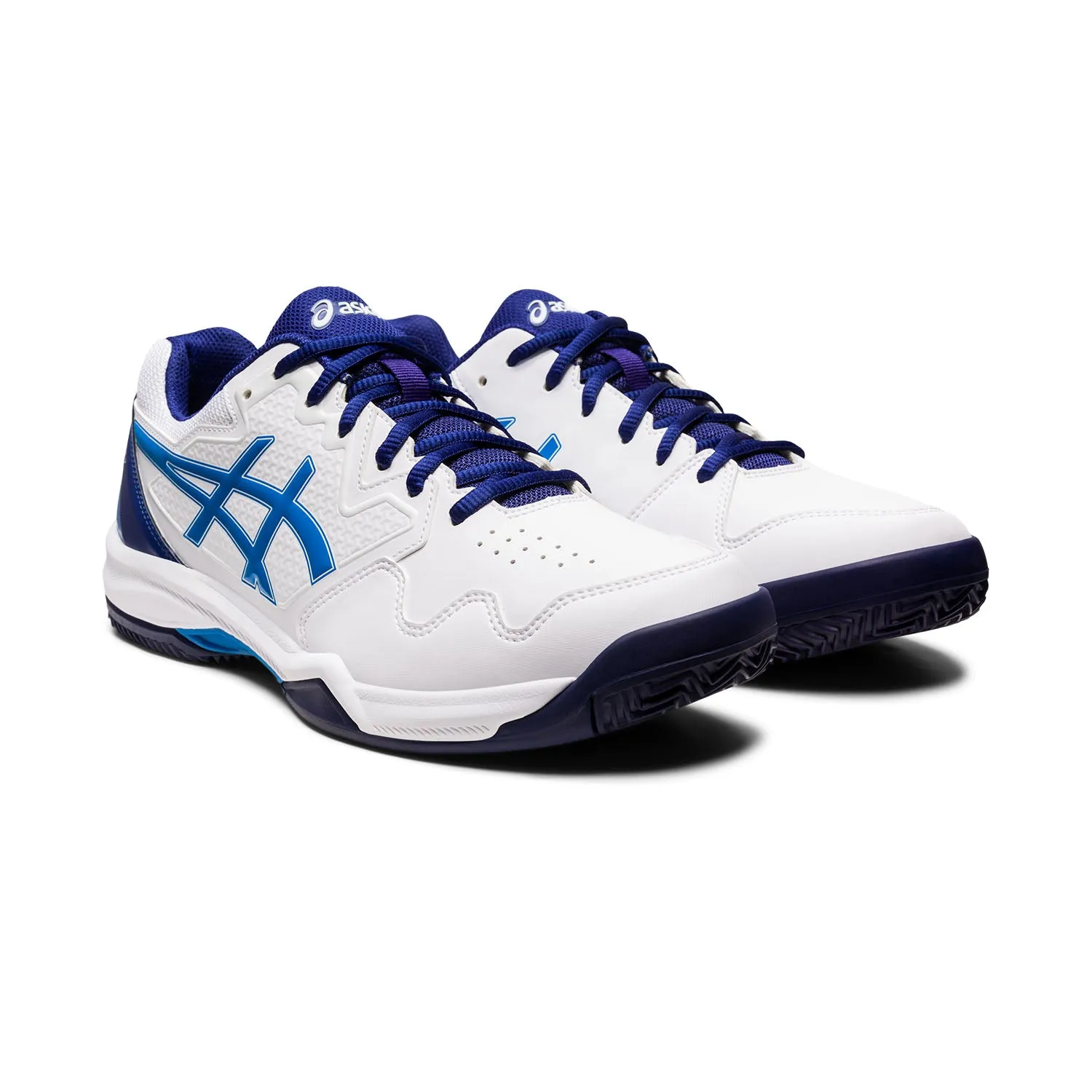 Asics scarpa da Tennis da uomo Gel Dedicate 7 1041A223 103 bianco blu