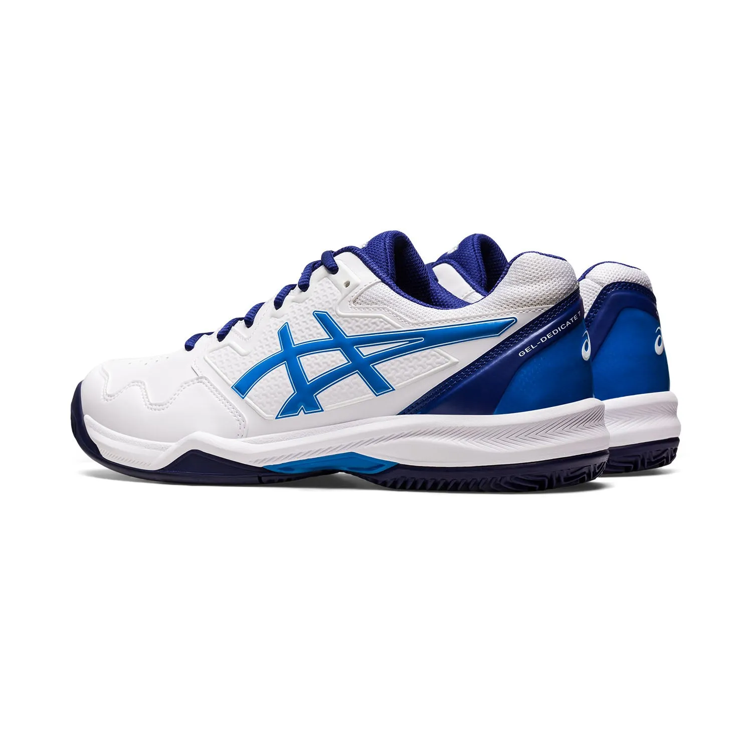 Asics scarpa da Tennis da uomo Gel Dedicate 7 1041A223 103 bianco blu