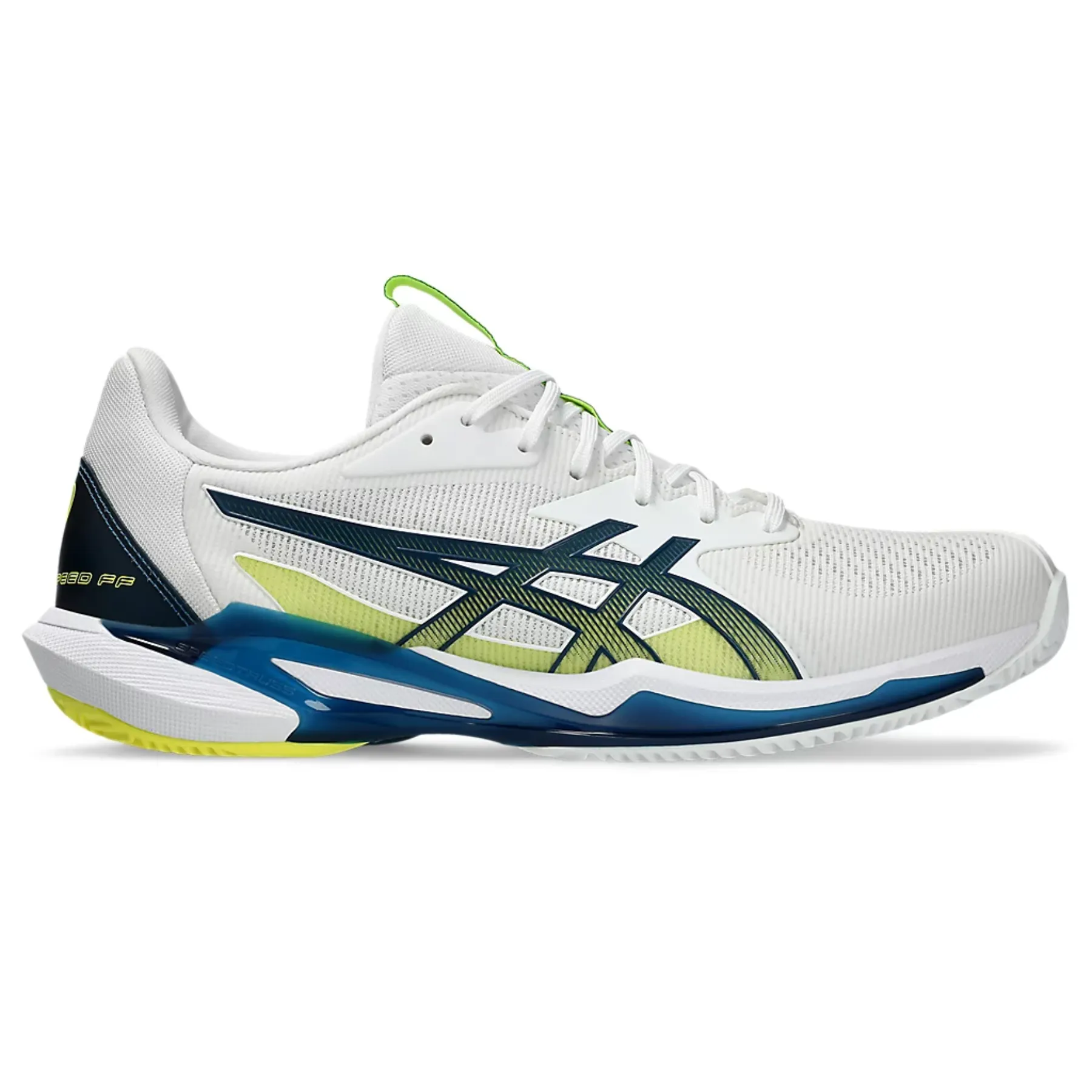 Asics Solution Speed FF 3 Clay Mens Tennis Shoes - White/Mako Blue