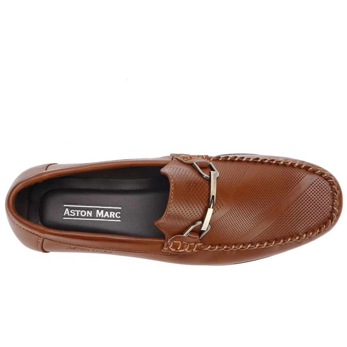 Aston Marc Mens Charter Embellished Slip On Driving Moccasins