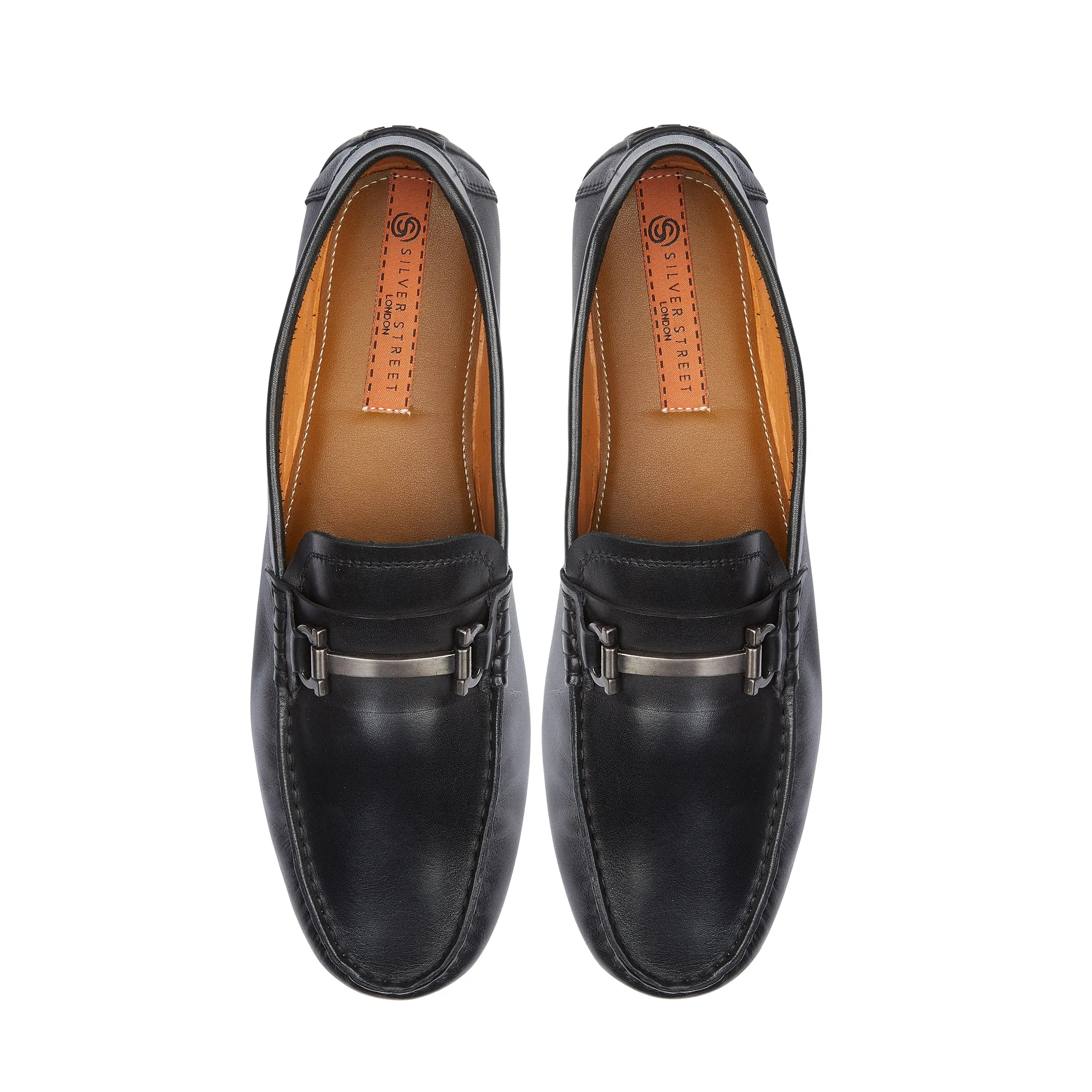 Austin Leather Driving Loafer - Black