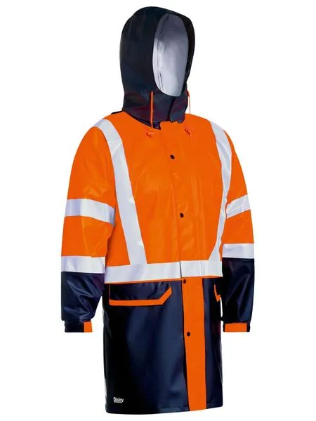 Bisley Taped Two Tone Hi-Vis Stretch PU Rain Coat(BJ6935HT)