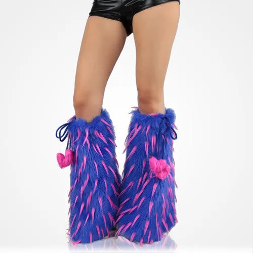 Blue Hot Pink Fluffies