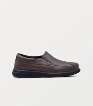 BM6776-BROWN-Men Slip On