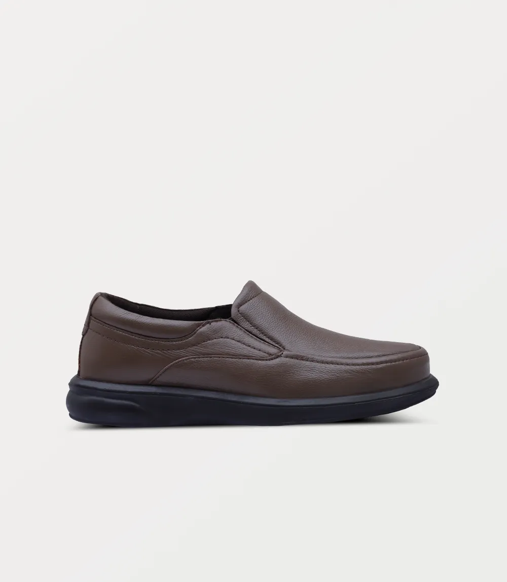 BM6776-BROWN-Men Slip On