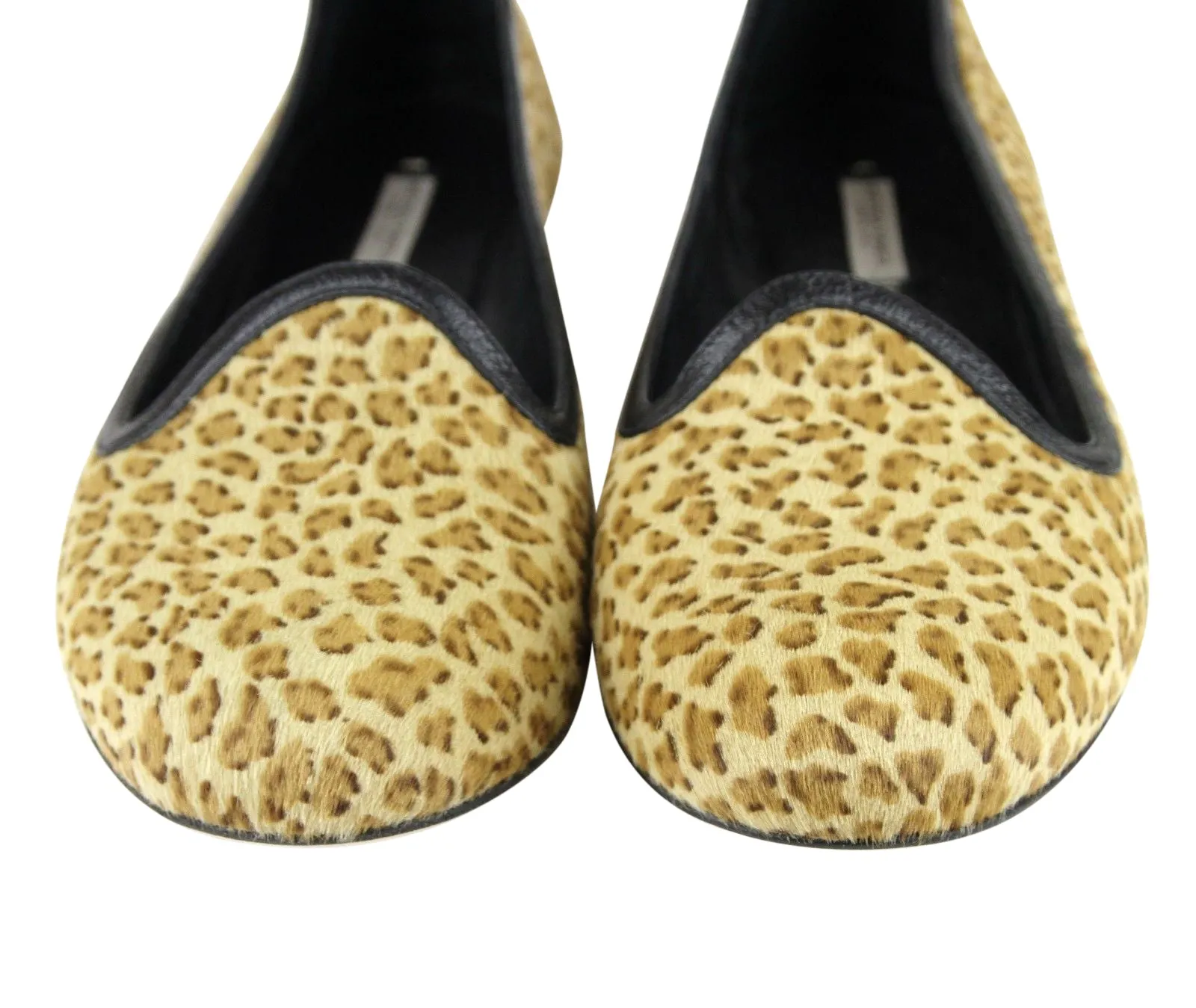 Bottega Veneta Women's Leather / Pony Hair Cheetah Print Flats