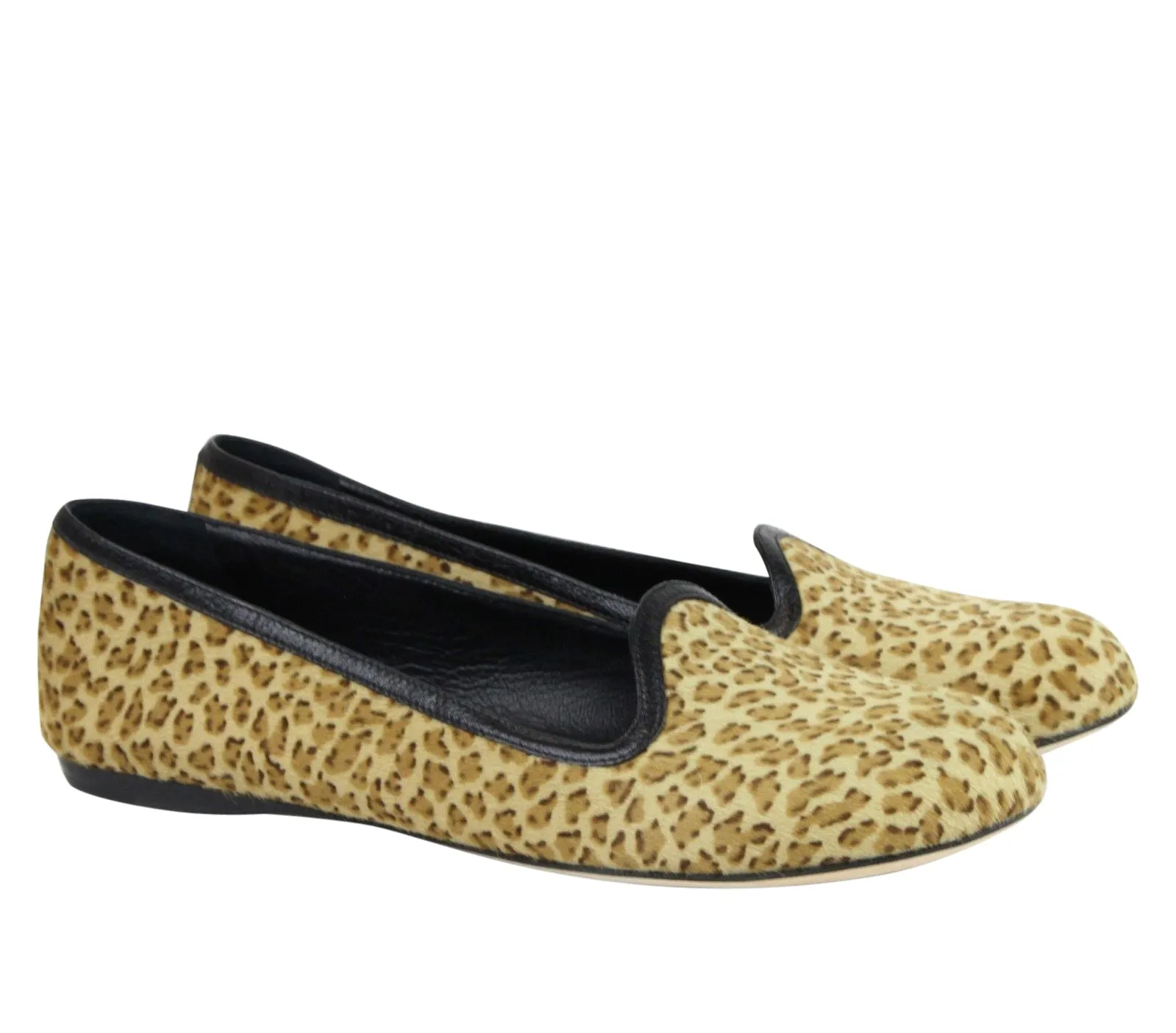 Bottega Veneta Women's Leather / Pony Hair Cheetah Print Flats