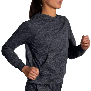 Brooks | Luxe Hoodie | Women's | Heather Black