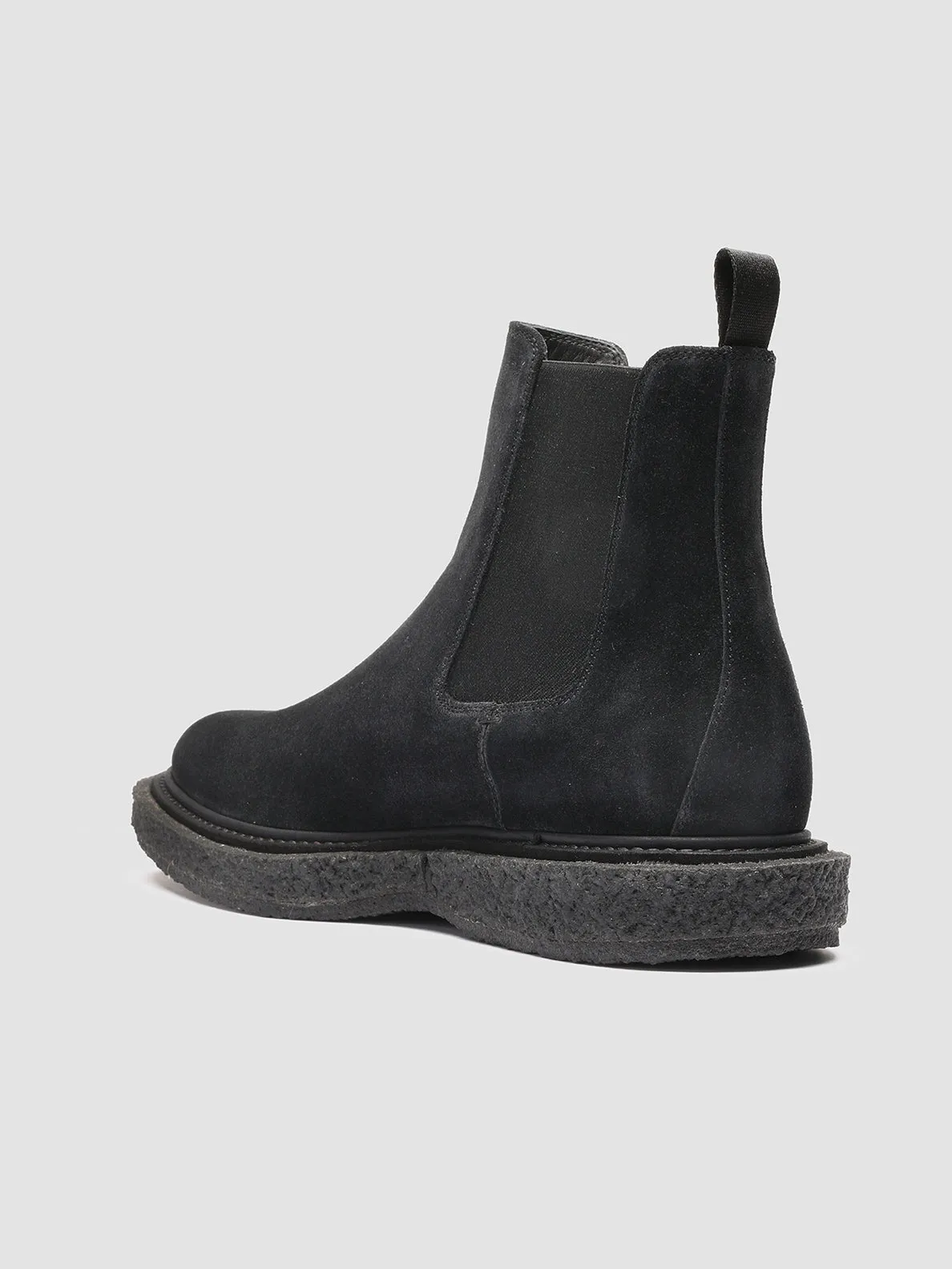 BULLET 002 - Black  Suede Chelsea Boots