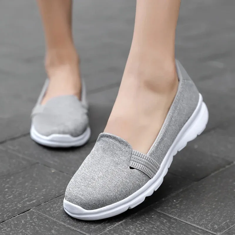 Business Casual Women Shoes Breathable Flat Soft Sneakers #3928