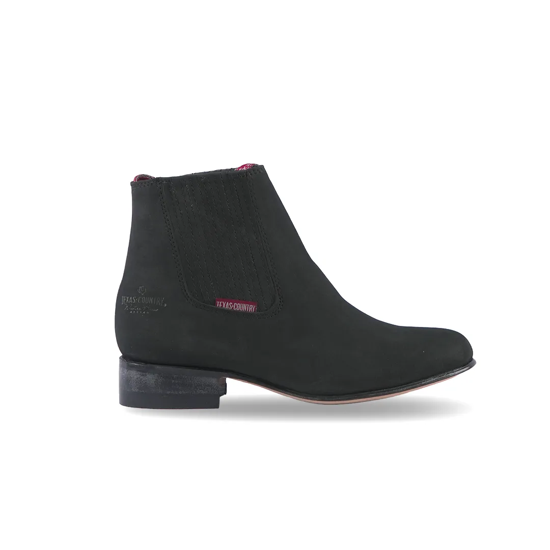 Classic Chelsea Boot Nobuck Black E800