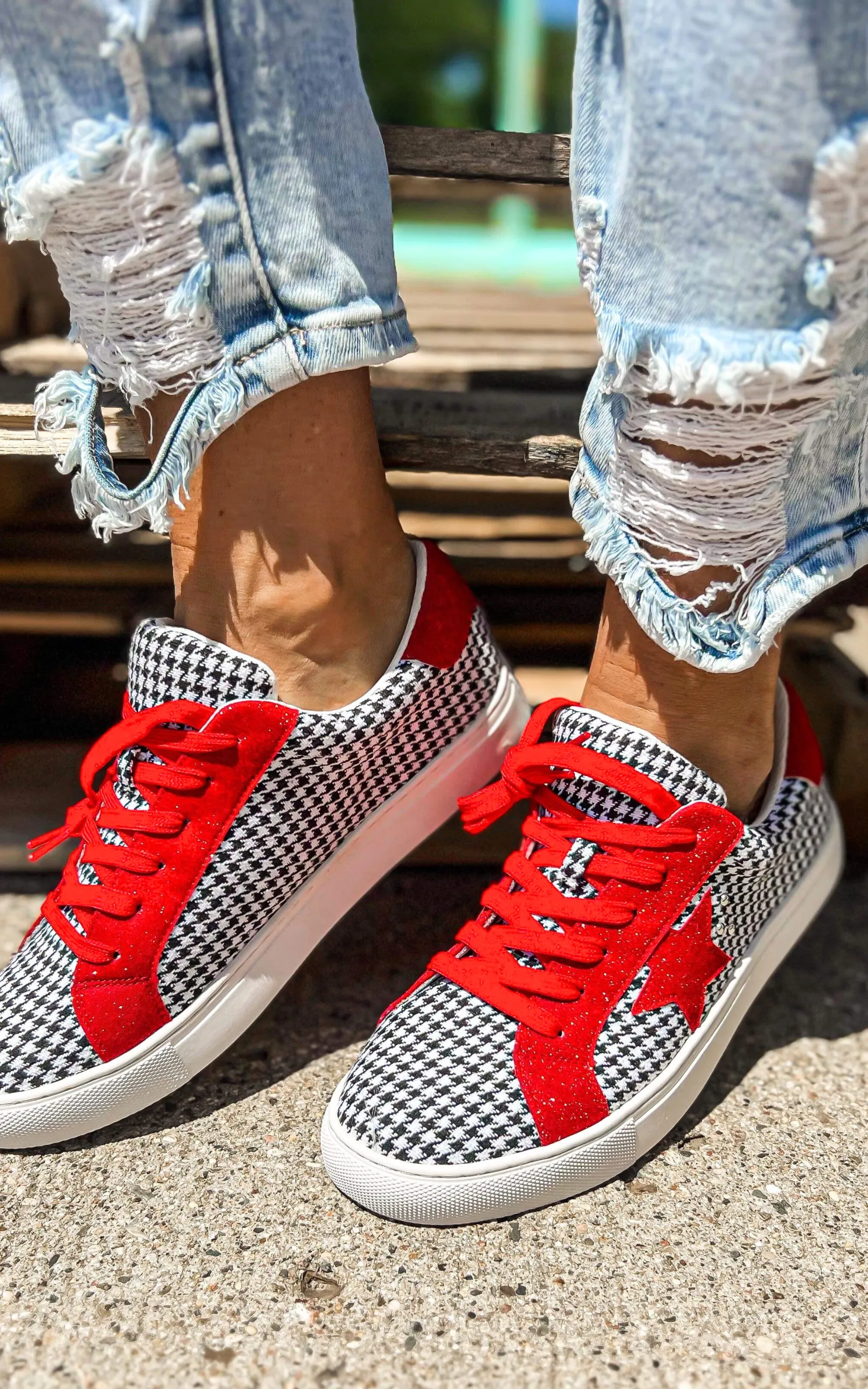 Corky's Game Day Houndstooth Sneaker