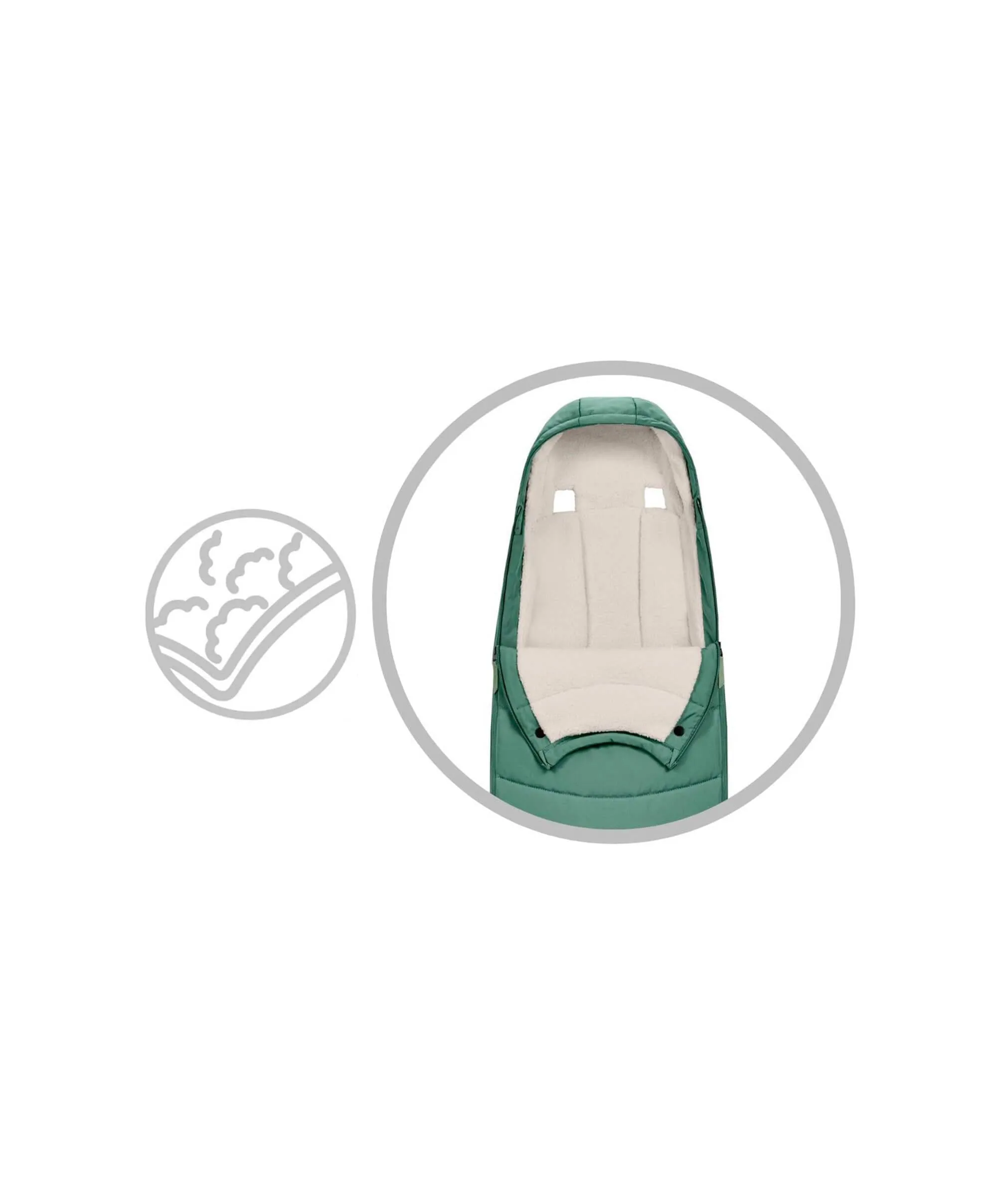 Cybex Platinum Footmuff - Leaf Green