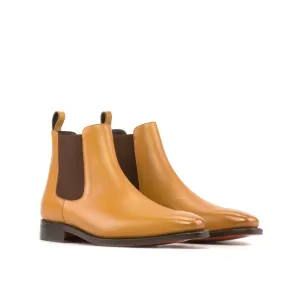 DapperFam Monza in Orange Men's Chelsea Boot