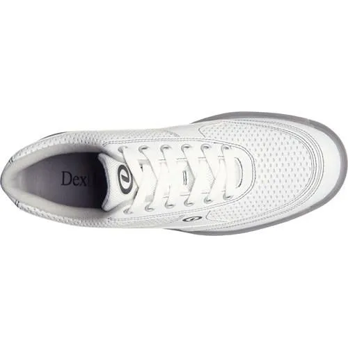 Dexter Mens Turbo Pro Bowling Shoes Wide White/Grey