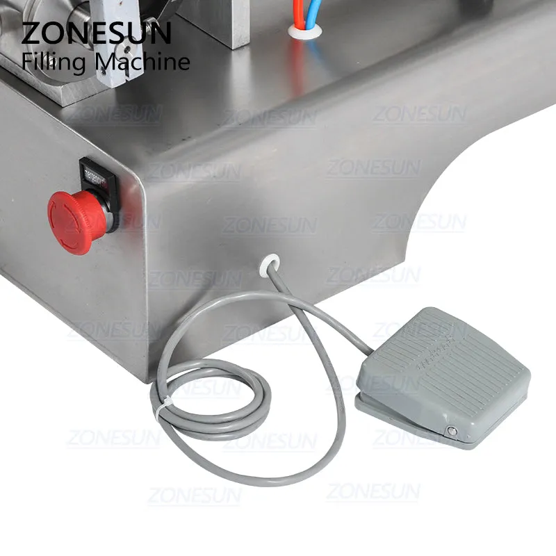 Double Nozzle Paste Filling Machine For Chocolate Sauce With Mixer Heater