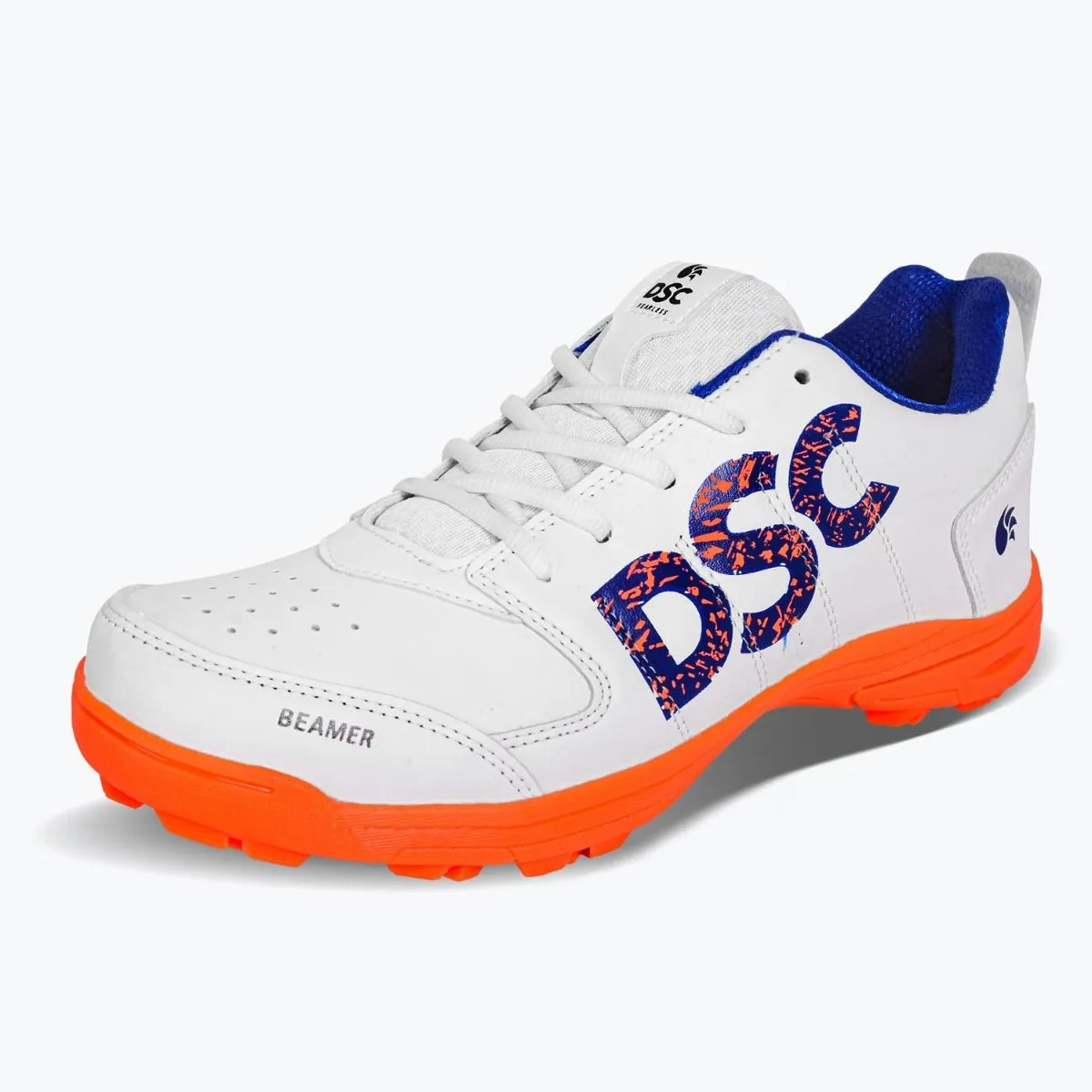 DSC Beamer Cricket Shoes (White/Orange)