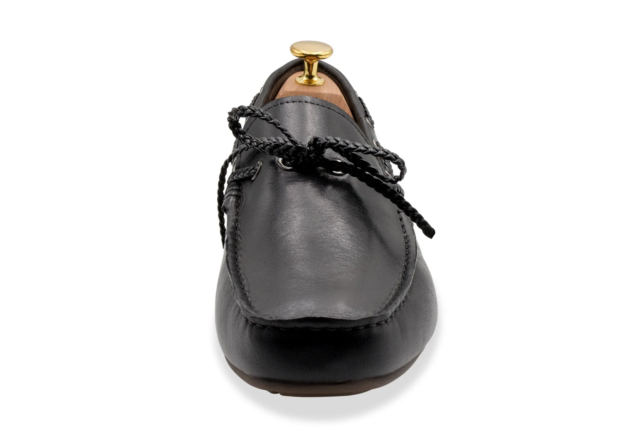 Esperanza Black Moccasins