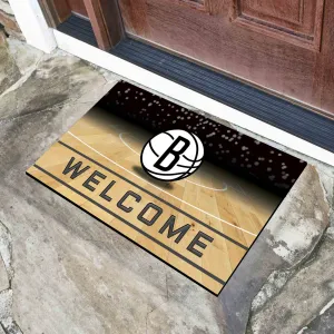 Fanmats Brooklyn Nets Rubber Door Mat - 18" x 30"