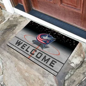 Fanmats Columbus Blue Jackets Rubber Door Mat - 18" x 30"