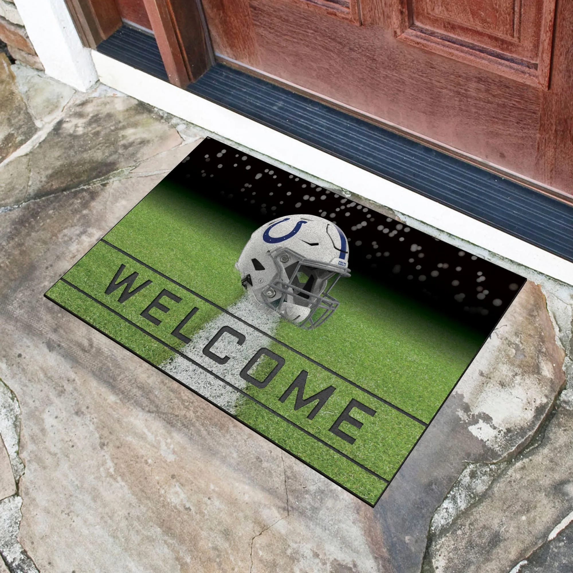 Fanmats Indianapolis Colts Rubber Door Mat - 18" x 30"