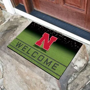 Fanmats Nebraska Cornhuskers Rubber Door Mat - 18" x 30"