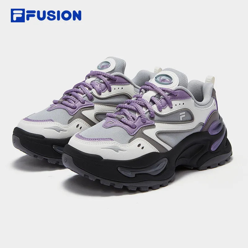 FILA FUSION FUSION EVA Women Platform Shoes/Sneakers (Grey/Purple / Black / Grey/Blue）