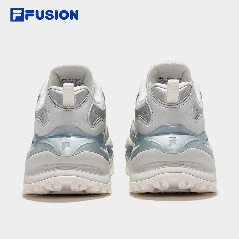 FILA FUSION FUSION EVA Women Platform Shoes/Sneakers (Grey/Purple / Black / Grey/Blue）