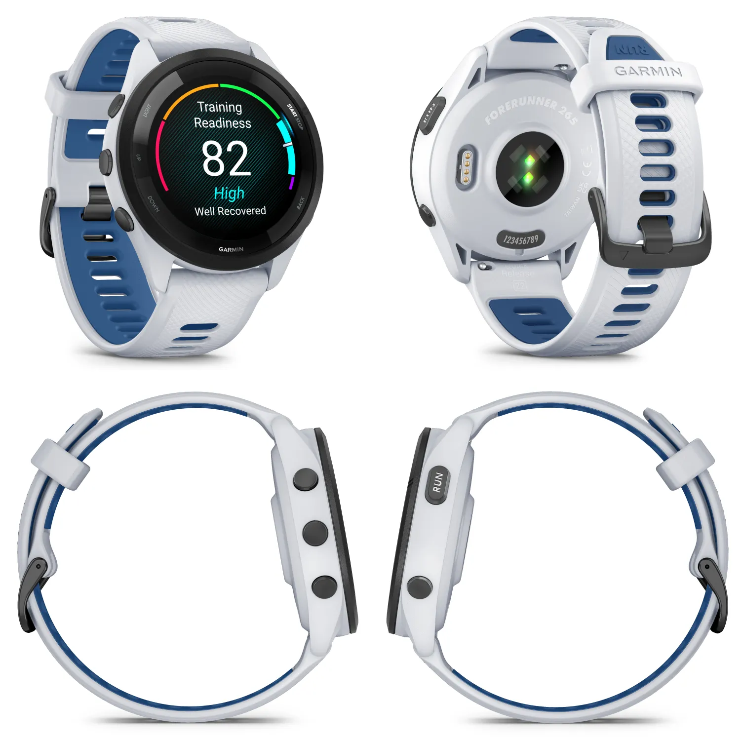 Garmin Forerunner 265 Series Running Smartwatch, 46mm or 42mm AMOLED Touchscreen Display