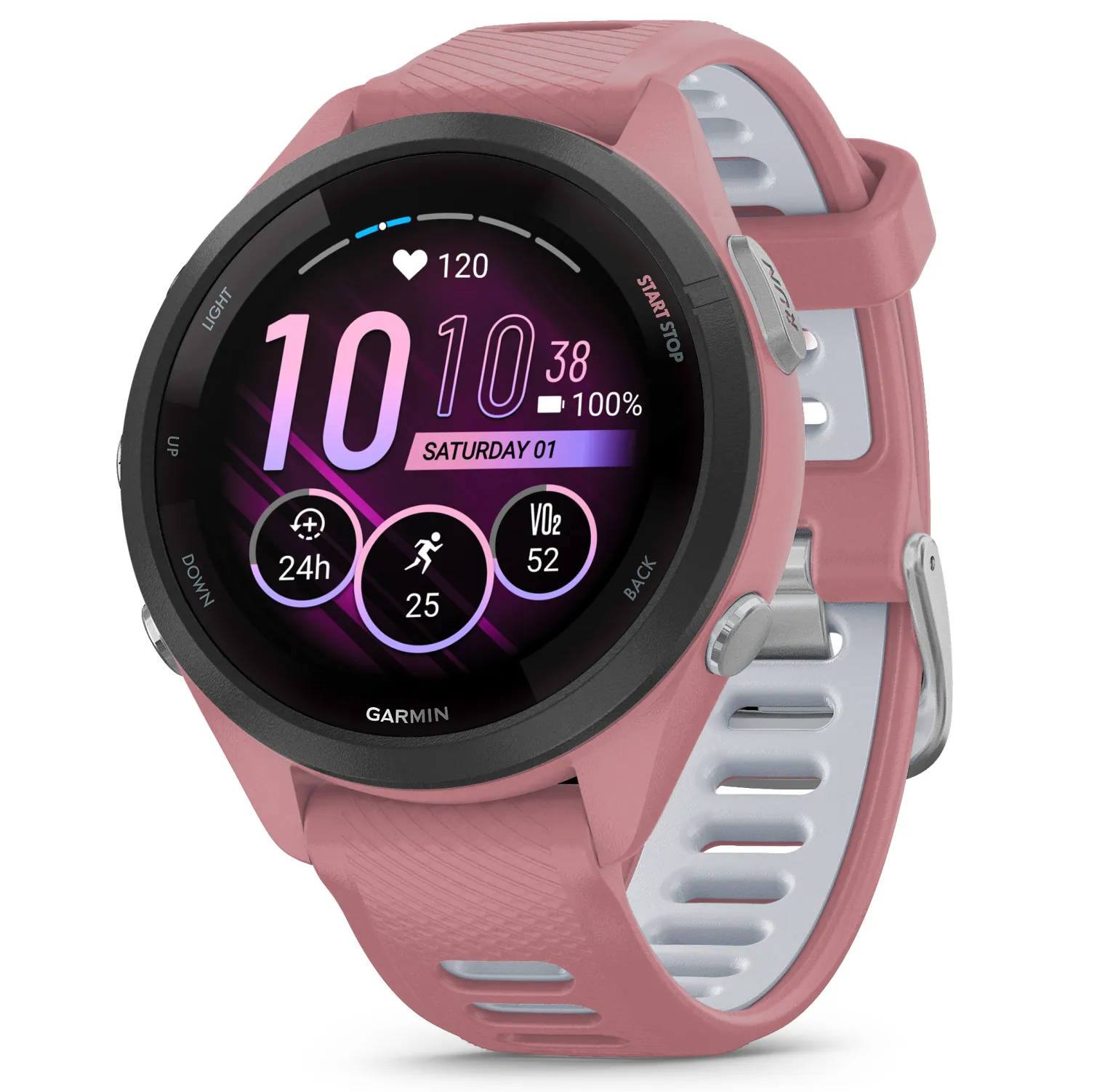 Garmin Forerunner 265 Series Running Smartwatch, 46mm or 42mm AMOLED Touchscreen Display