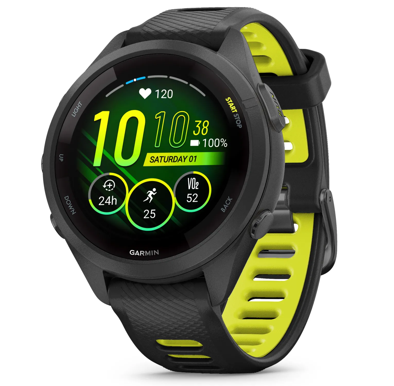 Garmin Forerunner 265 Series Running Smartwatch, 46mm or 42mm AMOLED Touchscreen Display