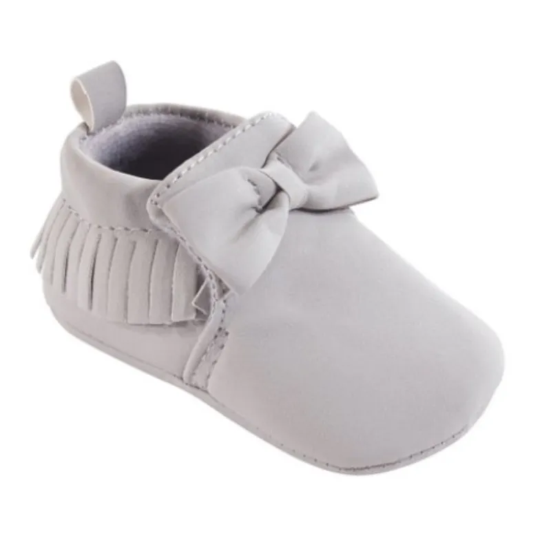 Girls Bow Moccasins (3 Colors)