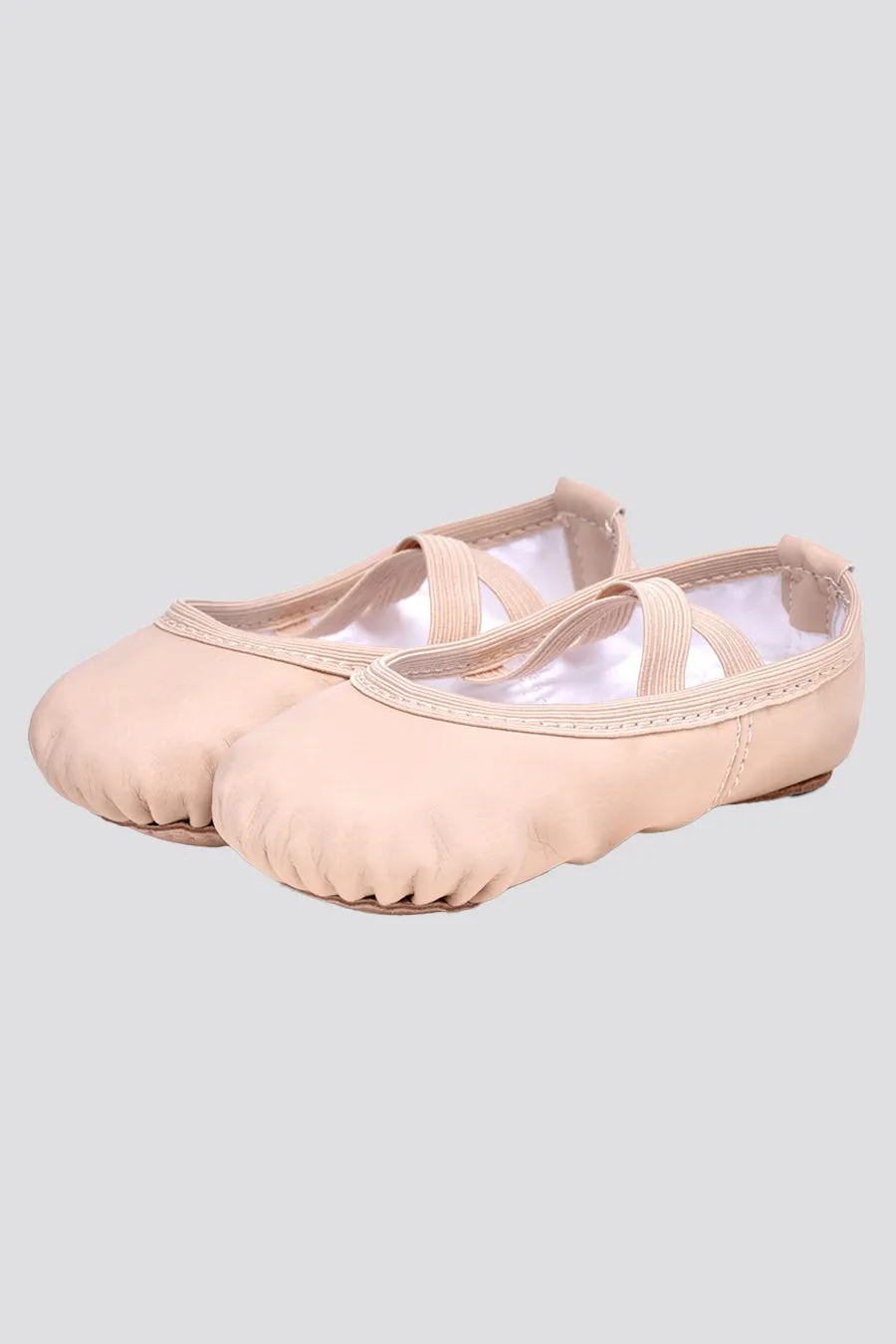 Girl's PU Leather Ballet Shoes(split sole, no drawstring)