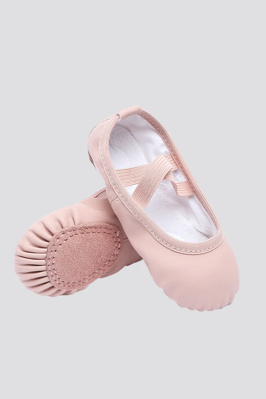 Girl's PU Leather Ballet Shoes(split sole, no drawstring)