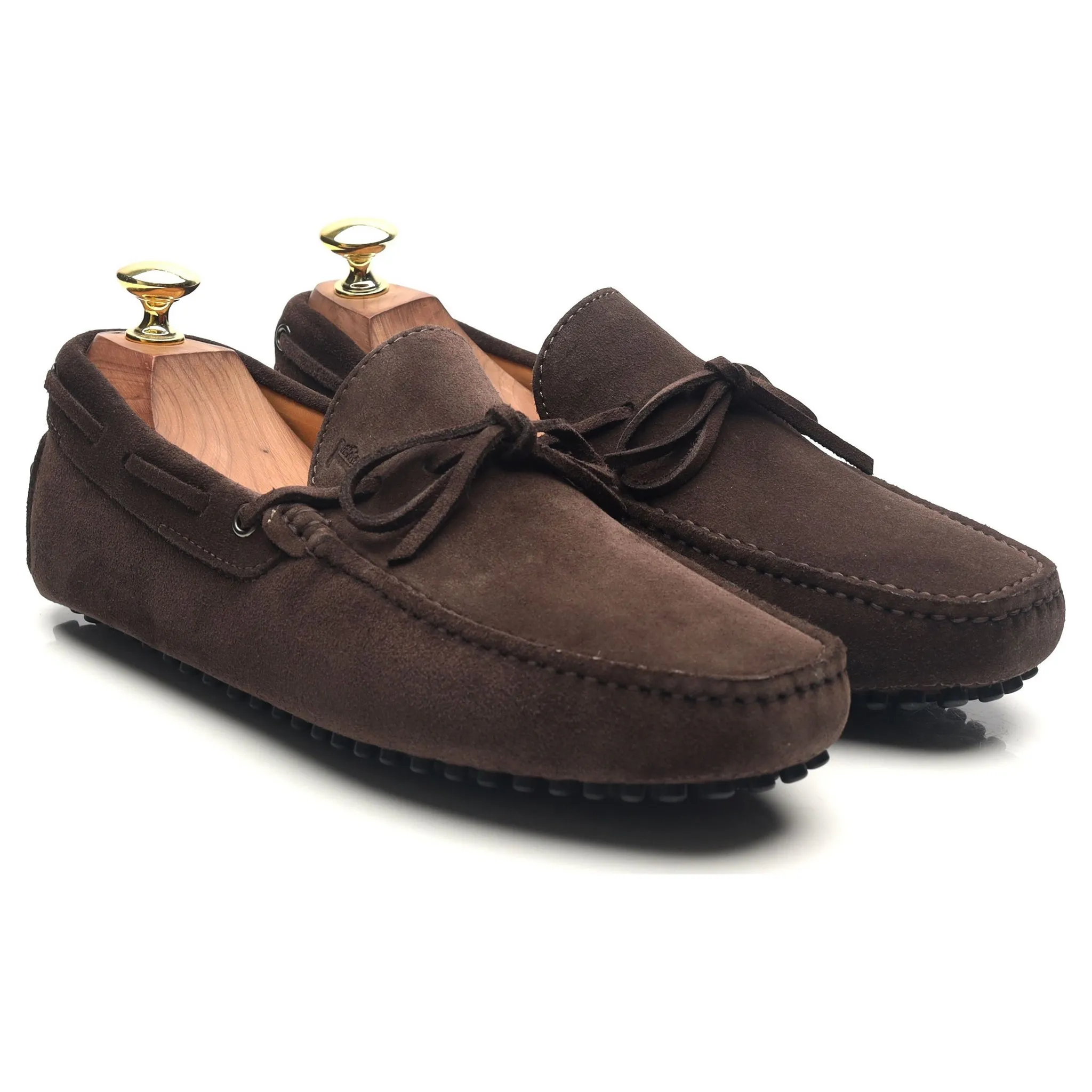 Gommino Brown Suede Driving Loafers UK 9