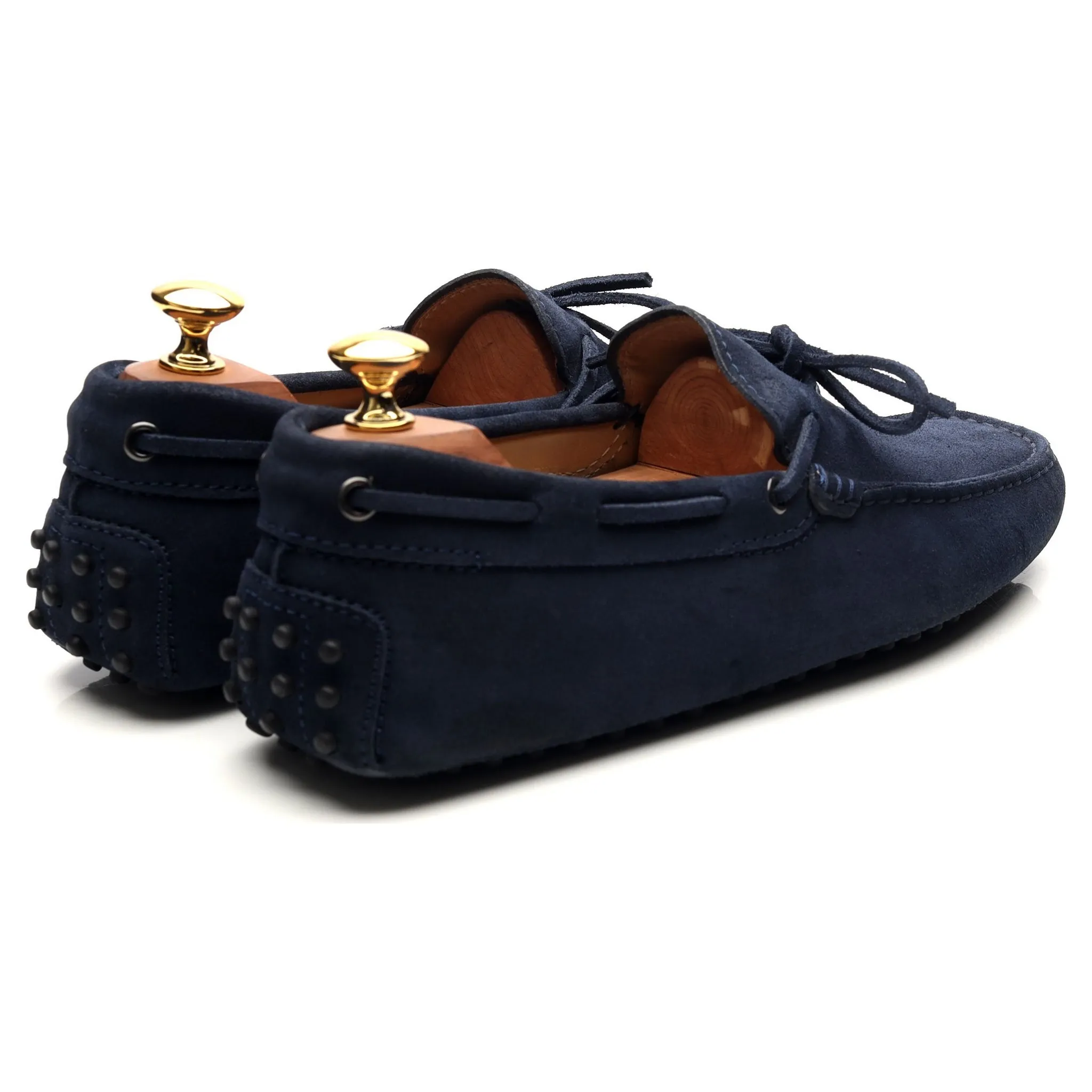 Gommino Navy Blue Suede Driving Loafers UK 6.5