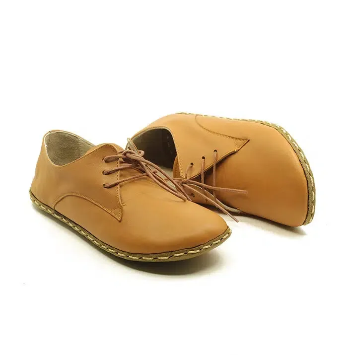 Handmade Barefoot Leather Shoes Matte Coconut for Men