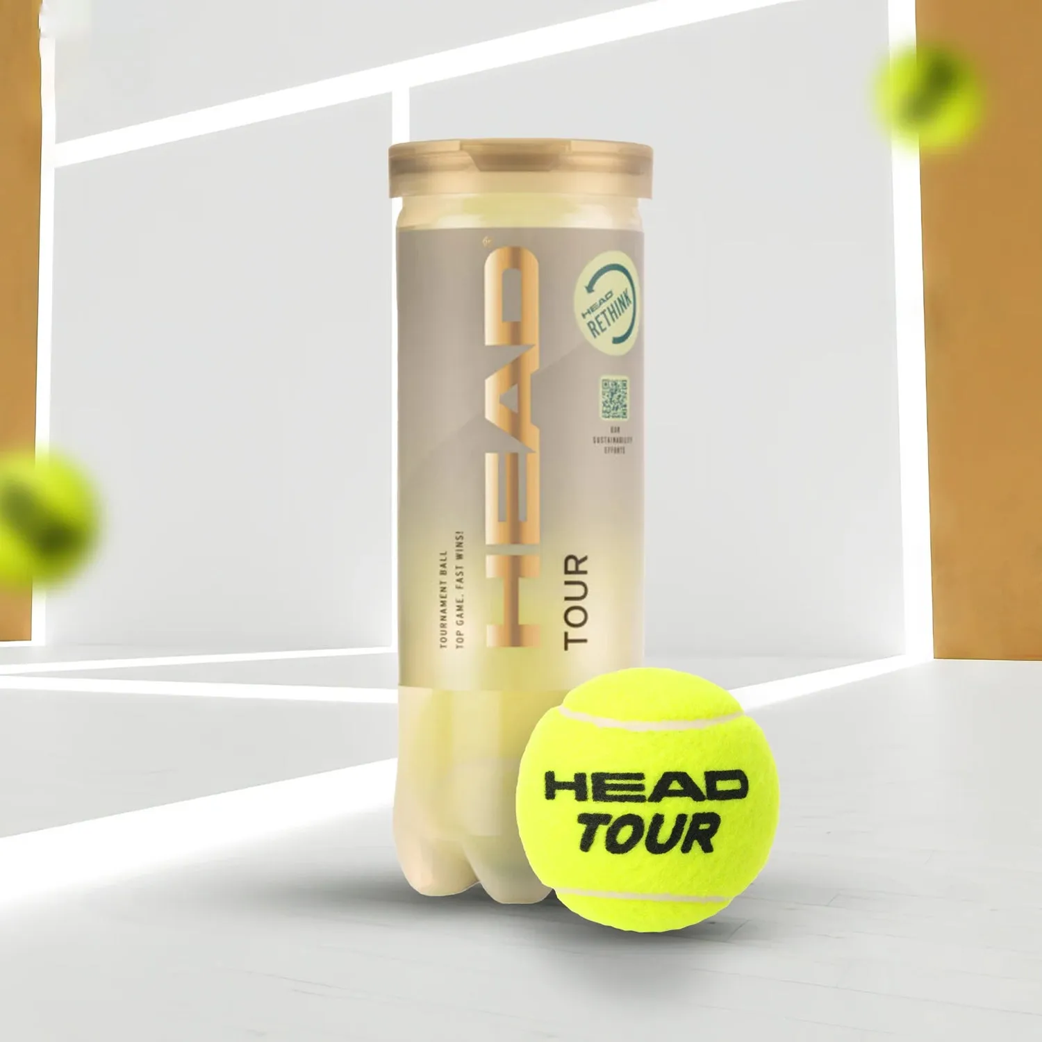 Head Tour Tennis Balls Can (3 Balls) - DOD