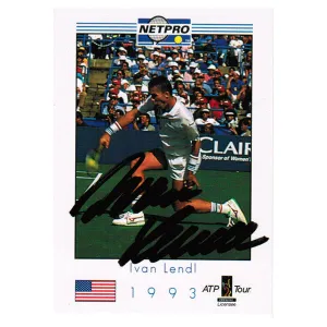 Ivan Lendl Signed  Men`s Card