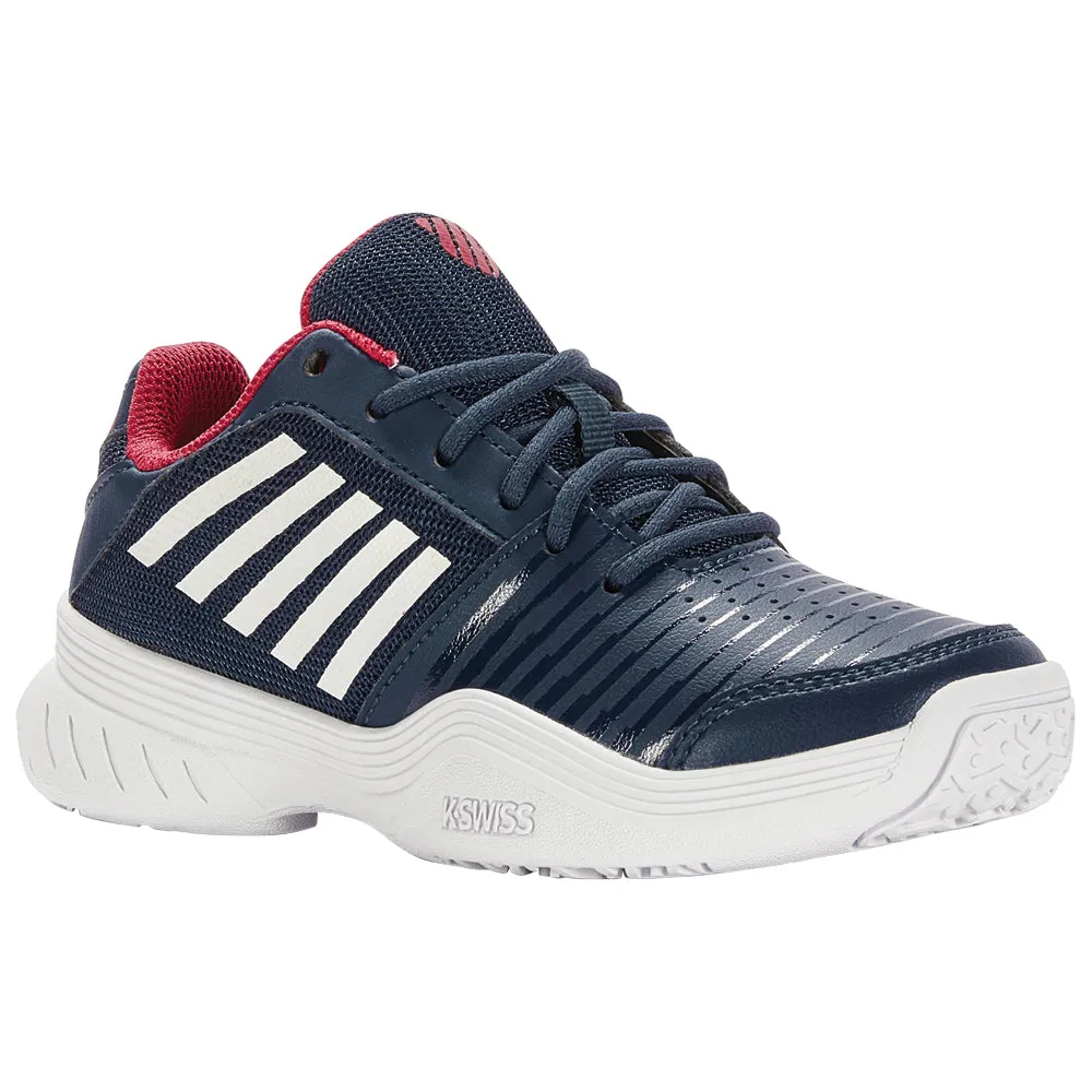 K-Swiss Court Express Omni Tennis Shoes (Boys) - Blue Opal/White/Lollipop