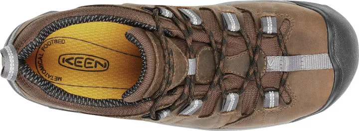 'Keen Utility' Men's Detroit Low ESD Steel Toe - Brown / Grey