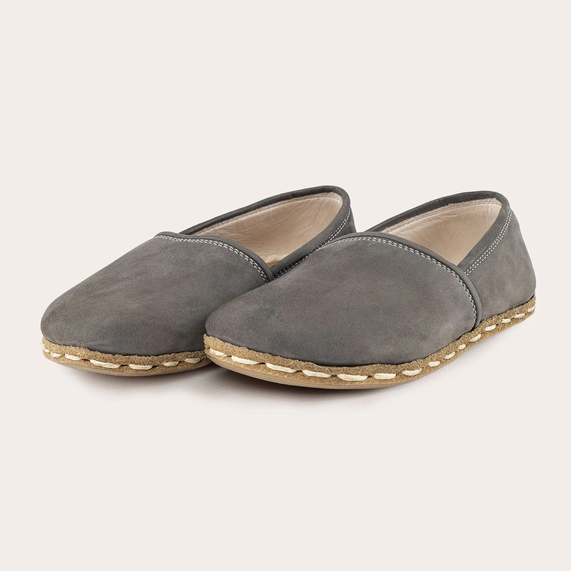 Kid's Gray Barefoot Loafers