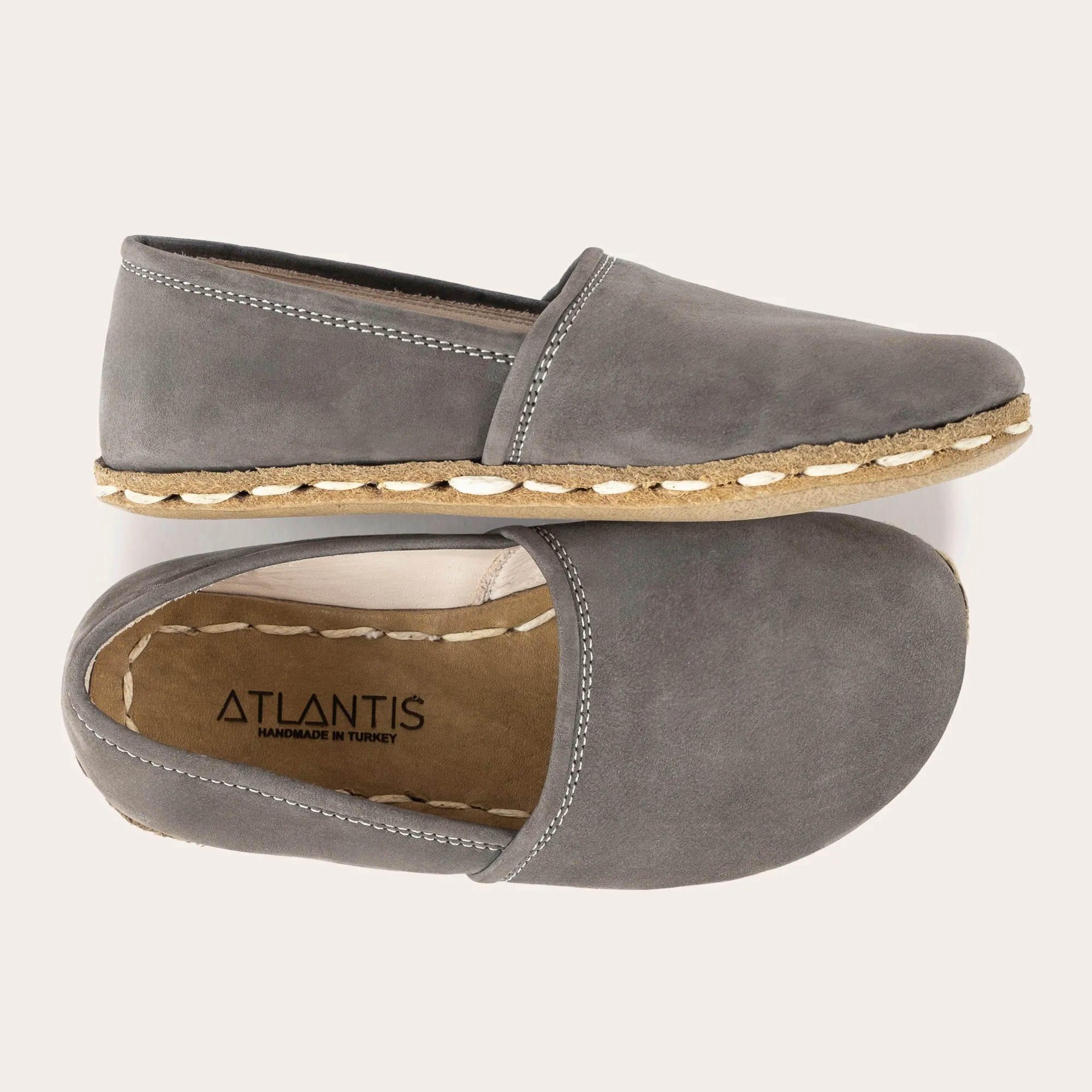 Kid's Gray Barefoot Loafers